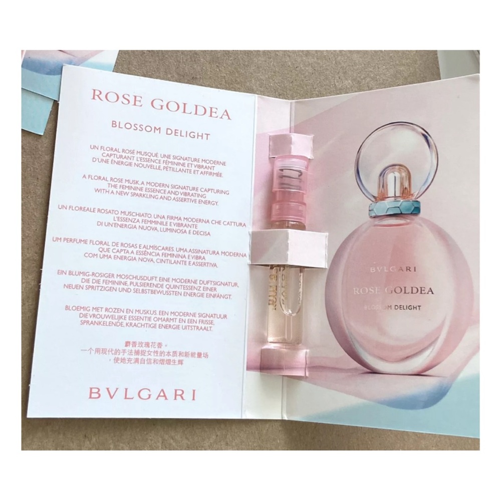 3 x Bvlgari Rose Gold Blossom Delight Eau de Parfum Samples - .05 fl oz ea. - Picture 3 of 8